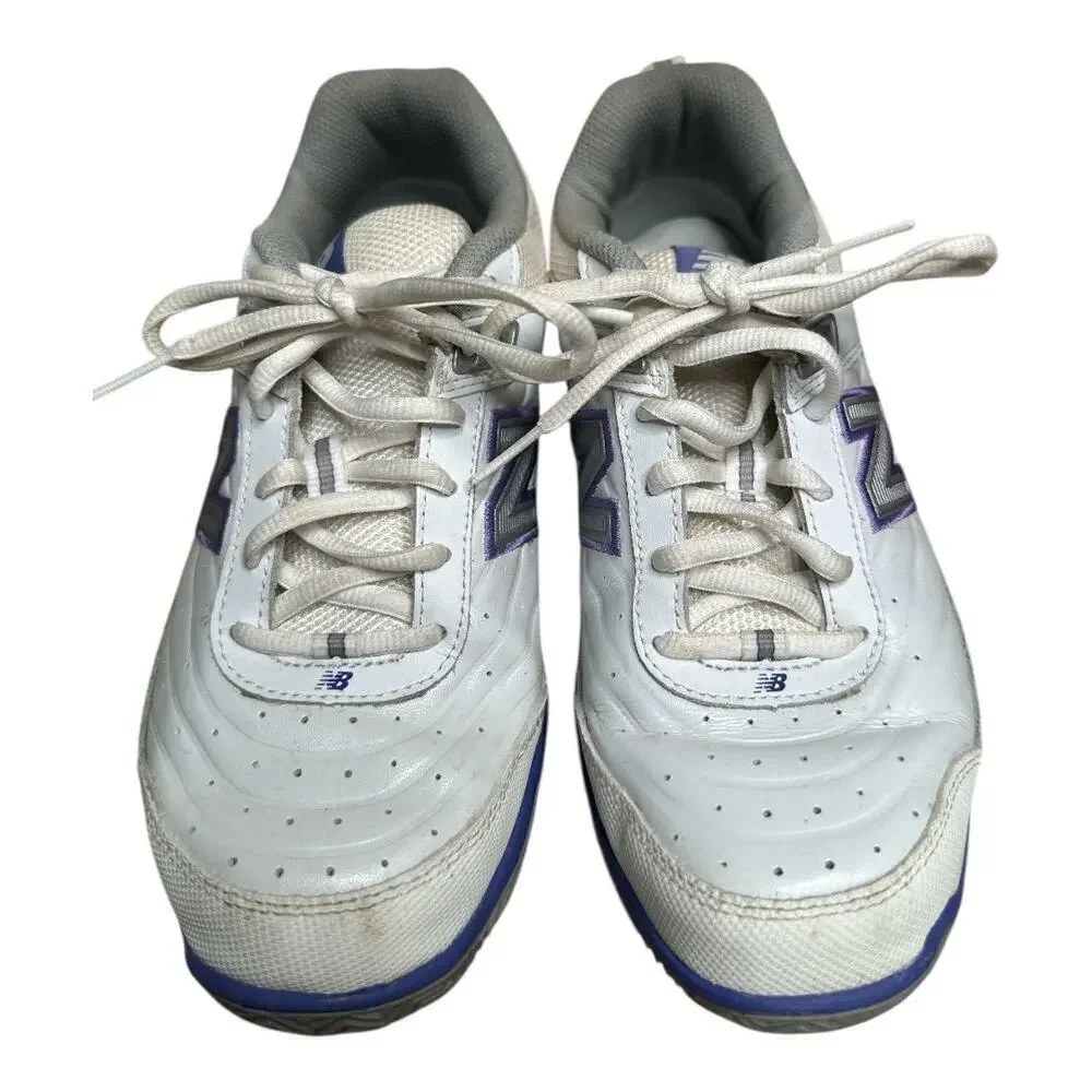 New Balance 806W Retro Hard Court Tennis Sneakers White Leather Size 8.5